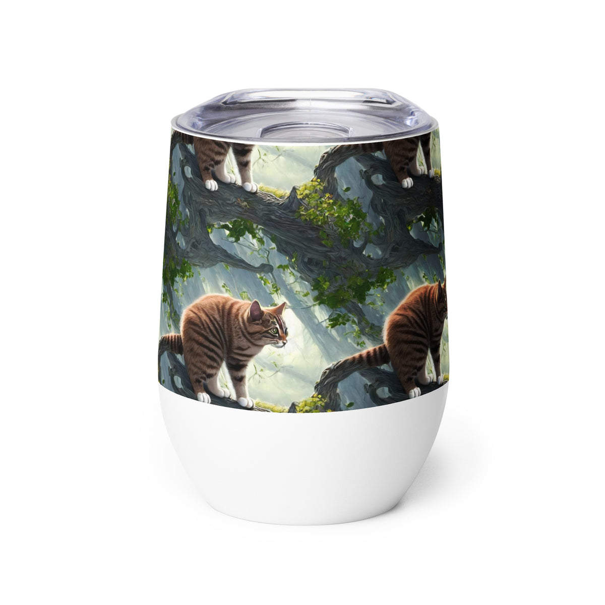 Wine Tumbler - Whiskered Enigma