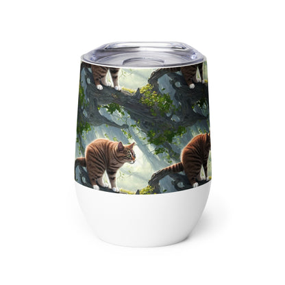 Wine Tumbler - Whiskered Enigma