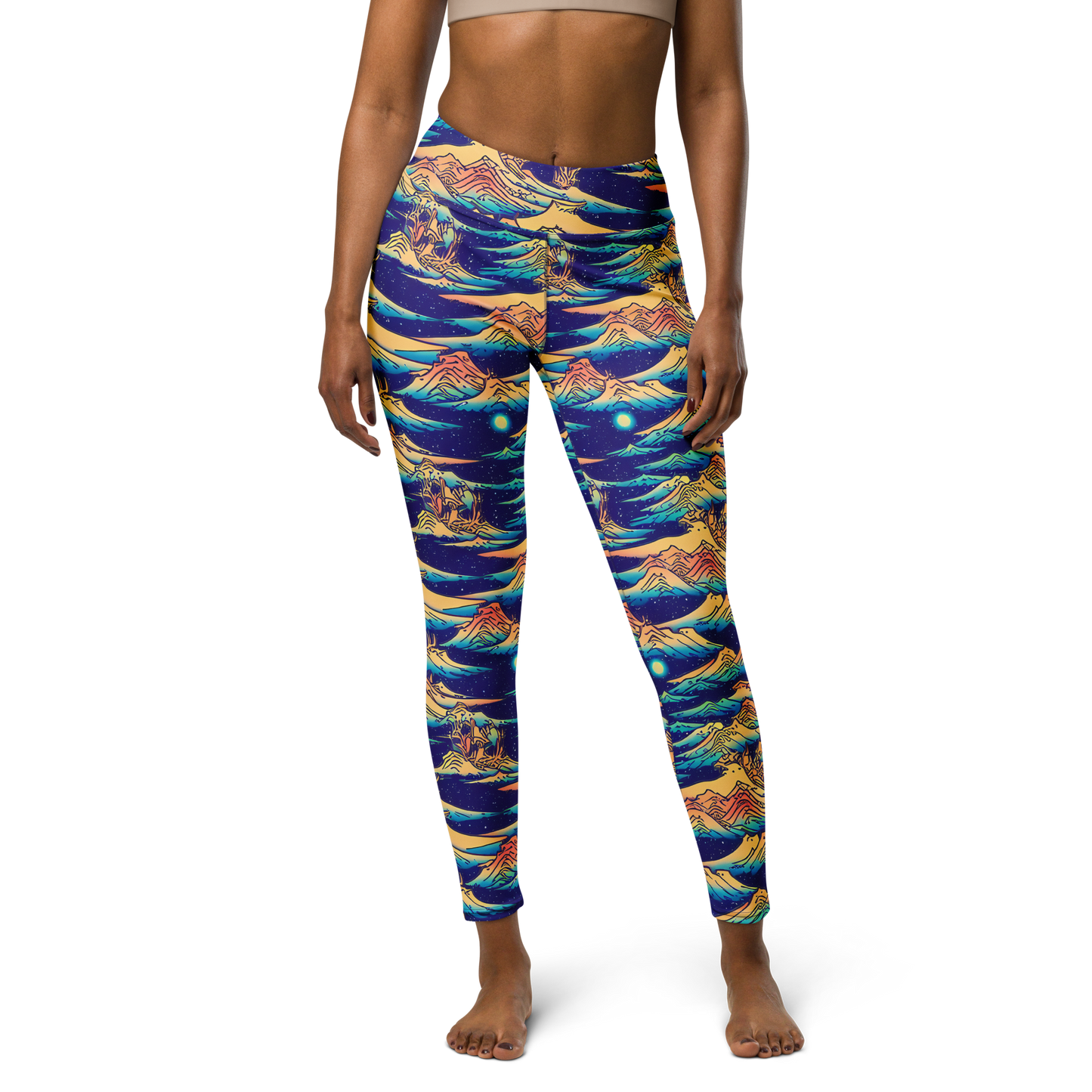 Yoga Leggings - Mystical Mountain Mirage