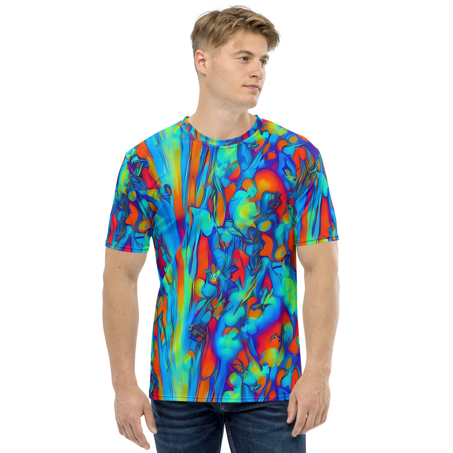 Men's Crew Neck T-Shirt - Vivid Virtuoso