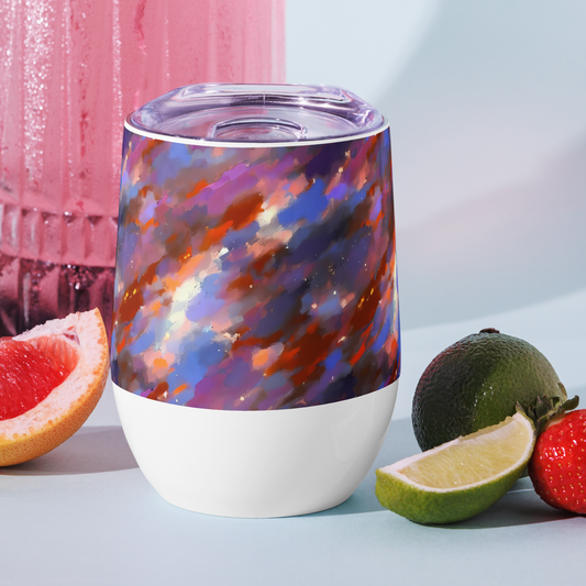 Wine Tumbler - Celestial Brushstroke