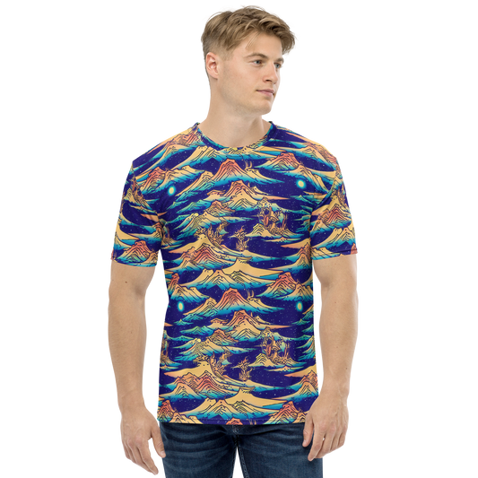 Men's Crew Neck T-Shirt - Mystical Mountain Mirage