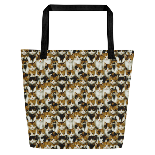 Large Tote Bag w/ Pocket - Cuddle Chaos