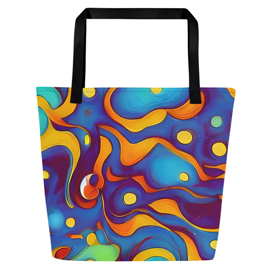 Large Tote Bag w/ Pocket - Pelton Swirl