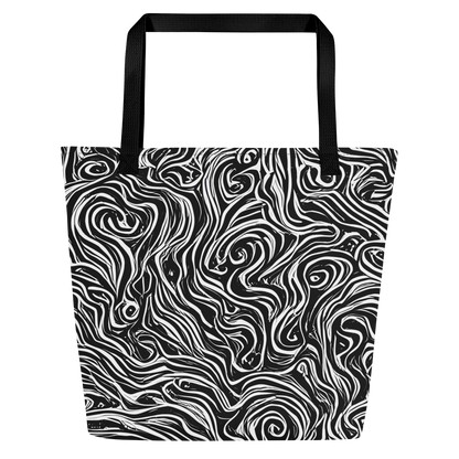 Large Tote Bag w/ Pocket - Inky Whispers