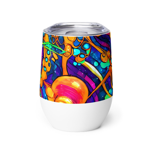 Wine Tumbler - Iridescent Nebula