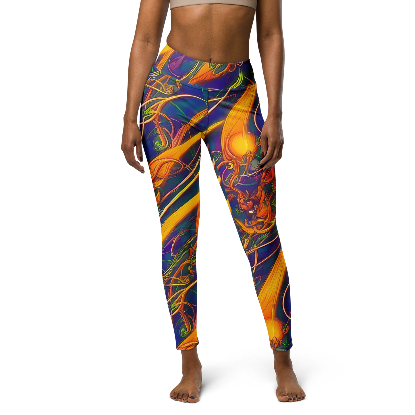 Yoga Leggings - Luminous Whirl