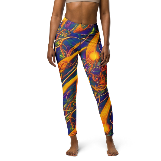 Yoga Leggings - Luminous Whirl