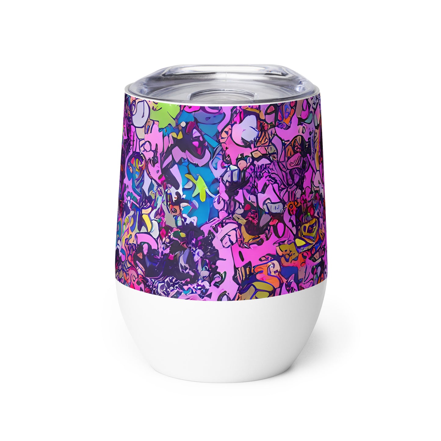 Wine Tumbler - Chromatic Frenzy