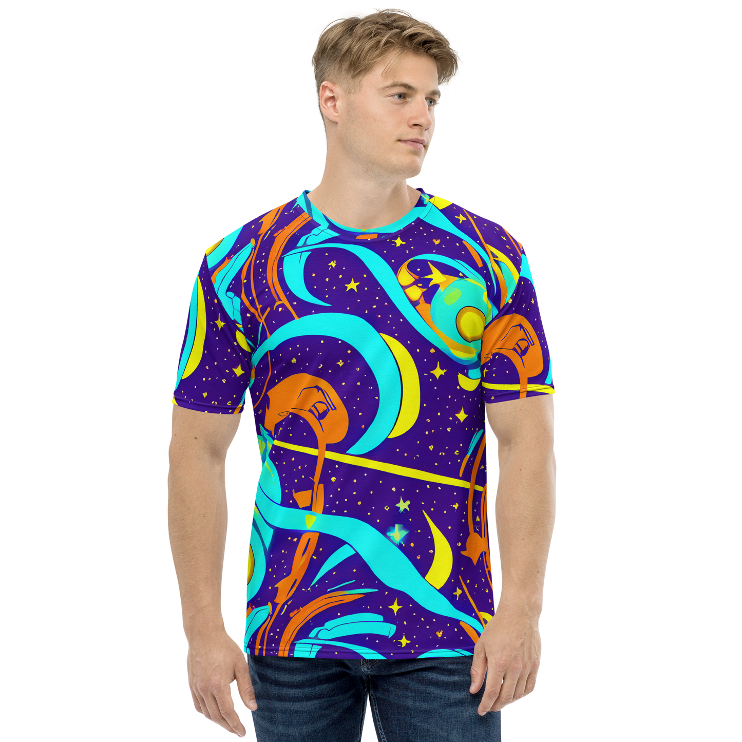 Men's Crew Neck T-Shirt - Stellar Swirl