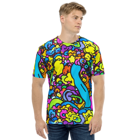 Men's Crew Neck T-Shirt - Kaleidoscope Garden