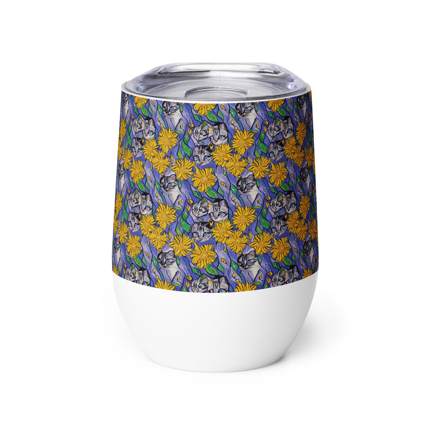 Wine Tumbler - Feline Flora