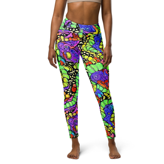 Yoga Leggings - Frostwork Fantasy