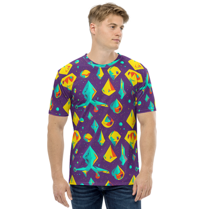 Men's Crew Neck T-Shirt - Cascading Prism