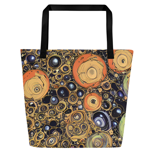 Large Tote Bag w/ Pocket - Crescent Echoes