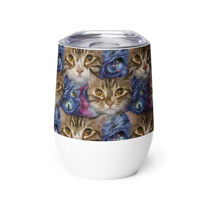 Wine Tumbler - Feline Fantasy