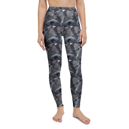 Yoga Leggings - Abstract, Psychedelic, Sharp Focus, Dain Yoon, Cornelis Pietersz Bega