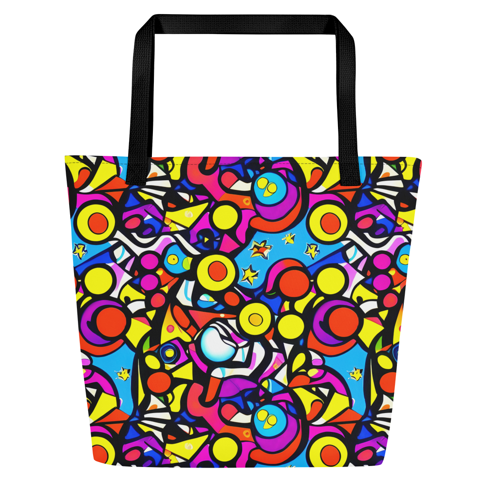 Large Tote Bag w/ Pocket - Eclectic Fantasy