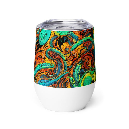 Wine Tumbler - Flaming Mirage