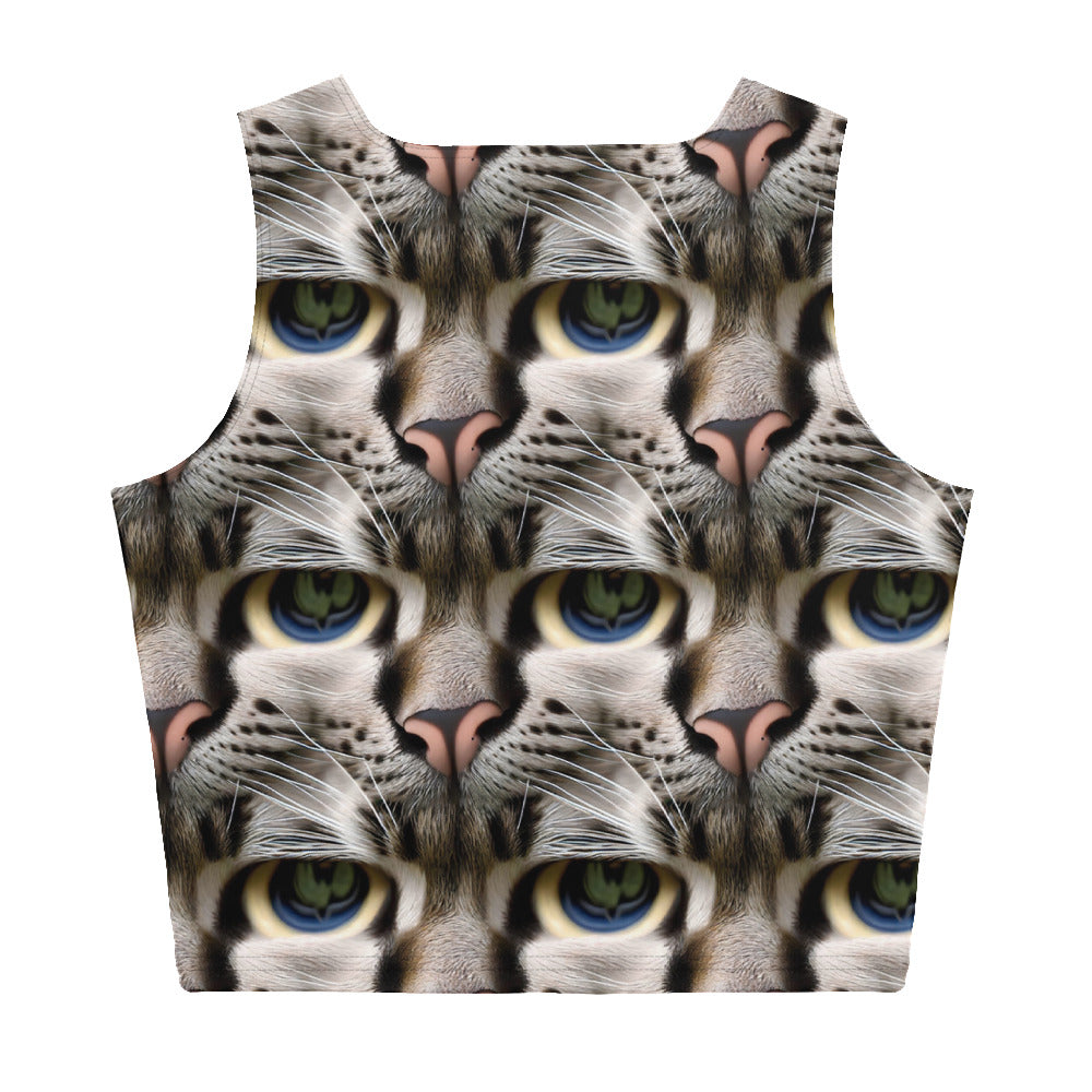 Crop Top - Feline Mirage