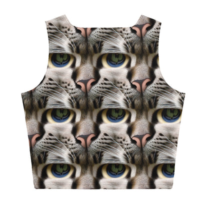 Crop Top - Feline Mirage