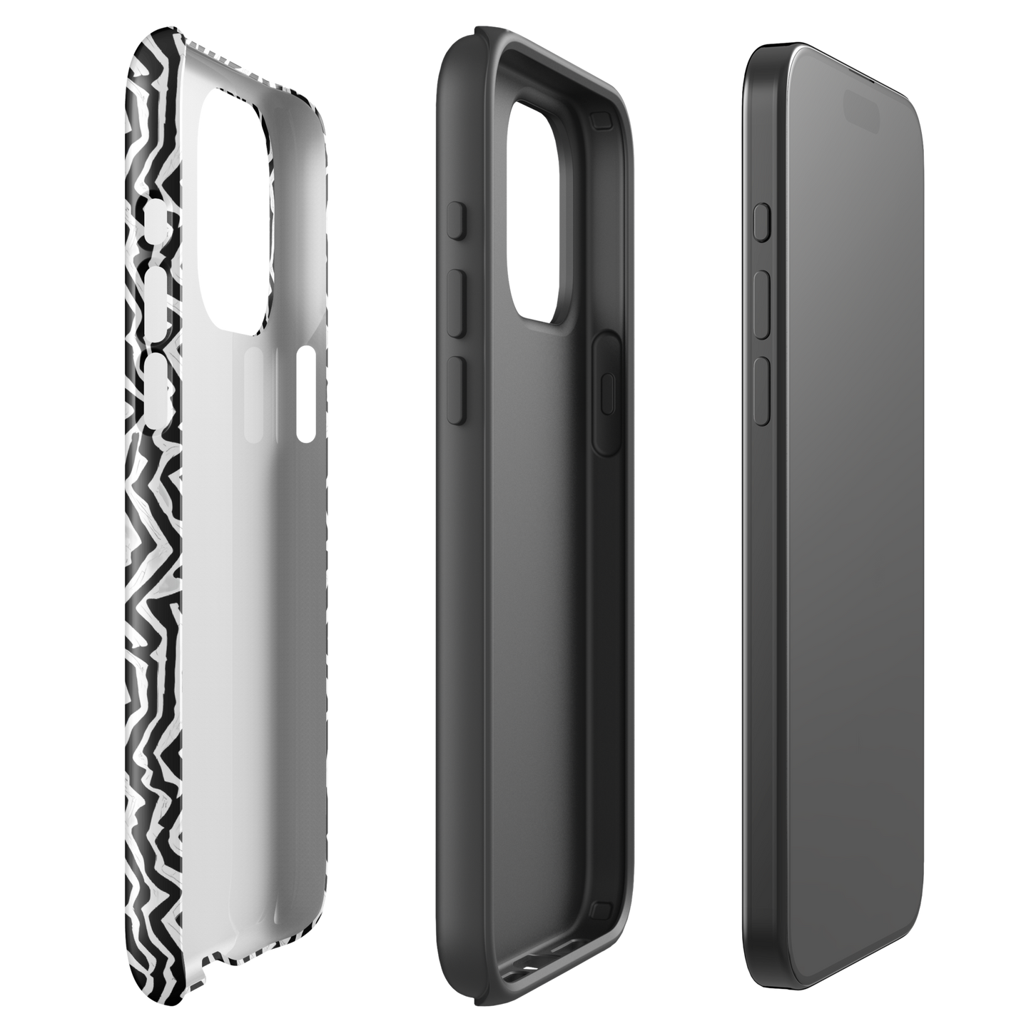 Tough Case for iPhone® - Static Swirl