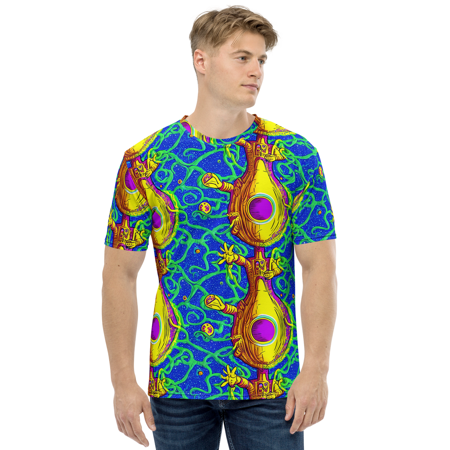 Men's Crew Neck T-Shirt - Sprawling Spectacle