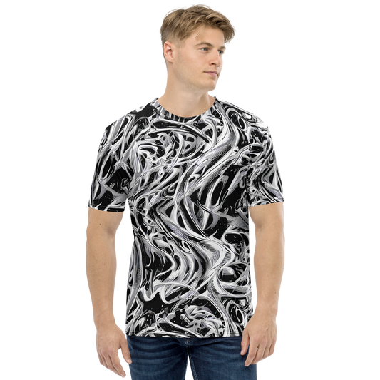 Men's Crew Neck T-Shirt - Silver Shadows