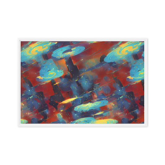 Framed Canvas - Journey Through Infinity