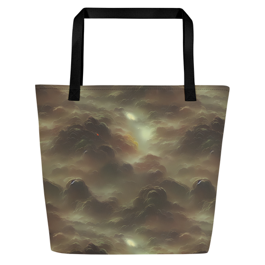 Large Tote Bag w/ Pocket - Celestial Dreamscape