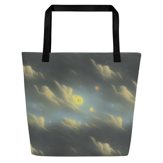 Large Tote Bag w/ Pocket - Dreamy Ascent