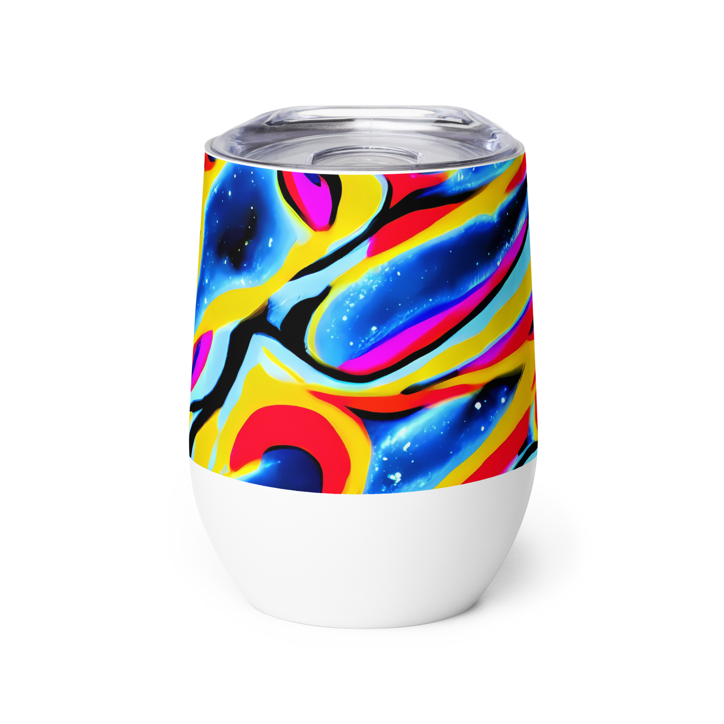 Wine Tumbler - Electric Dreamscape
