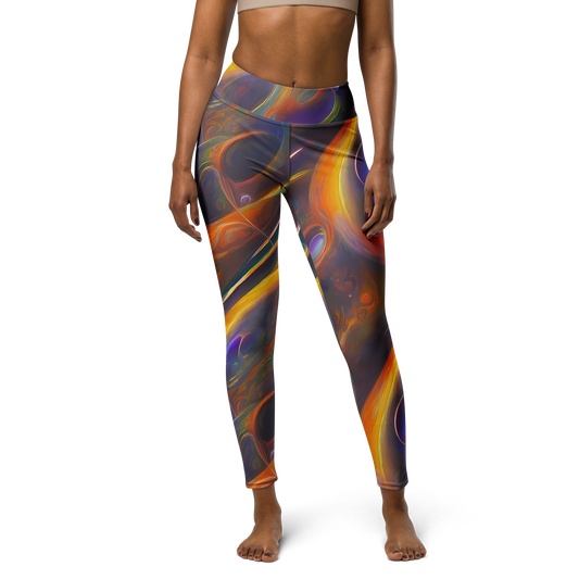 Yoga Leggings - Pre-Raphaelite Ripple