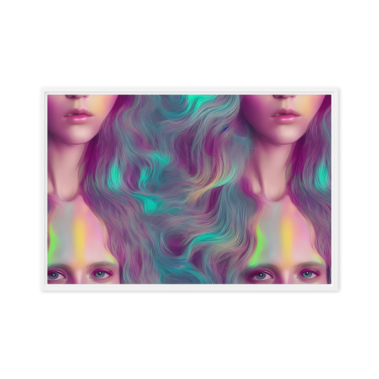 Framed Canvas - Surreal Tresses