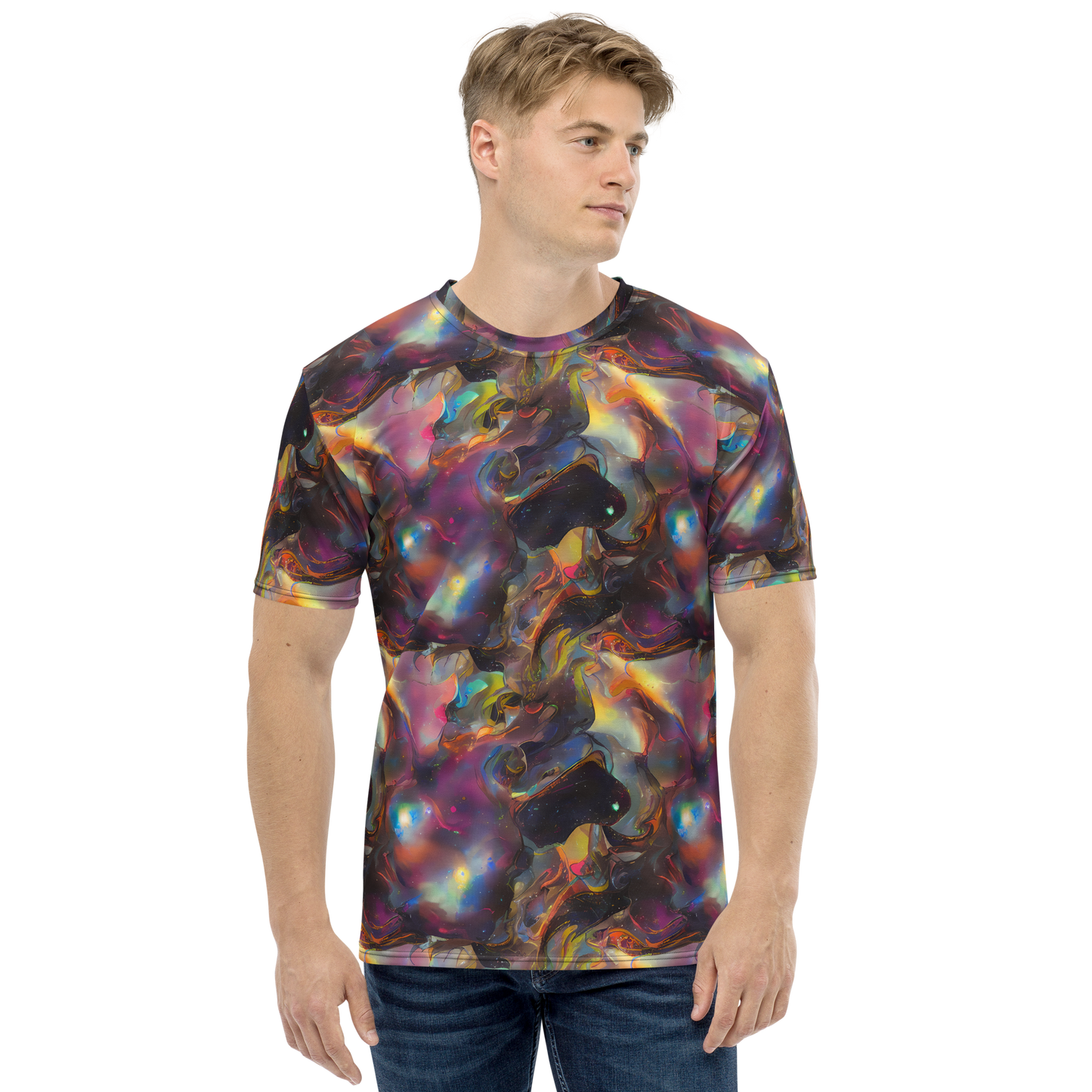 Men's Crew Neck T-Shirt - Cosmic Fusion