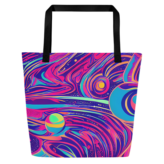 Large Tote Bag w/ Pocket - Nebula Noodles