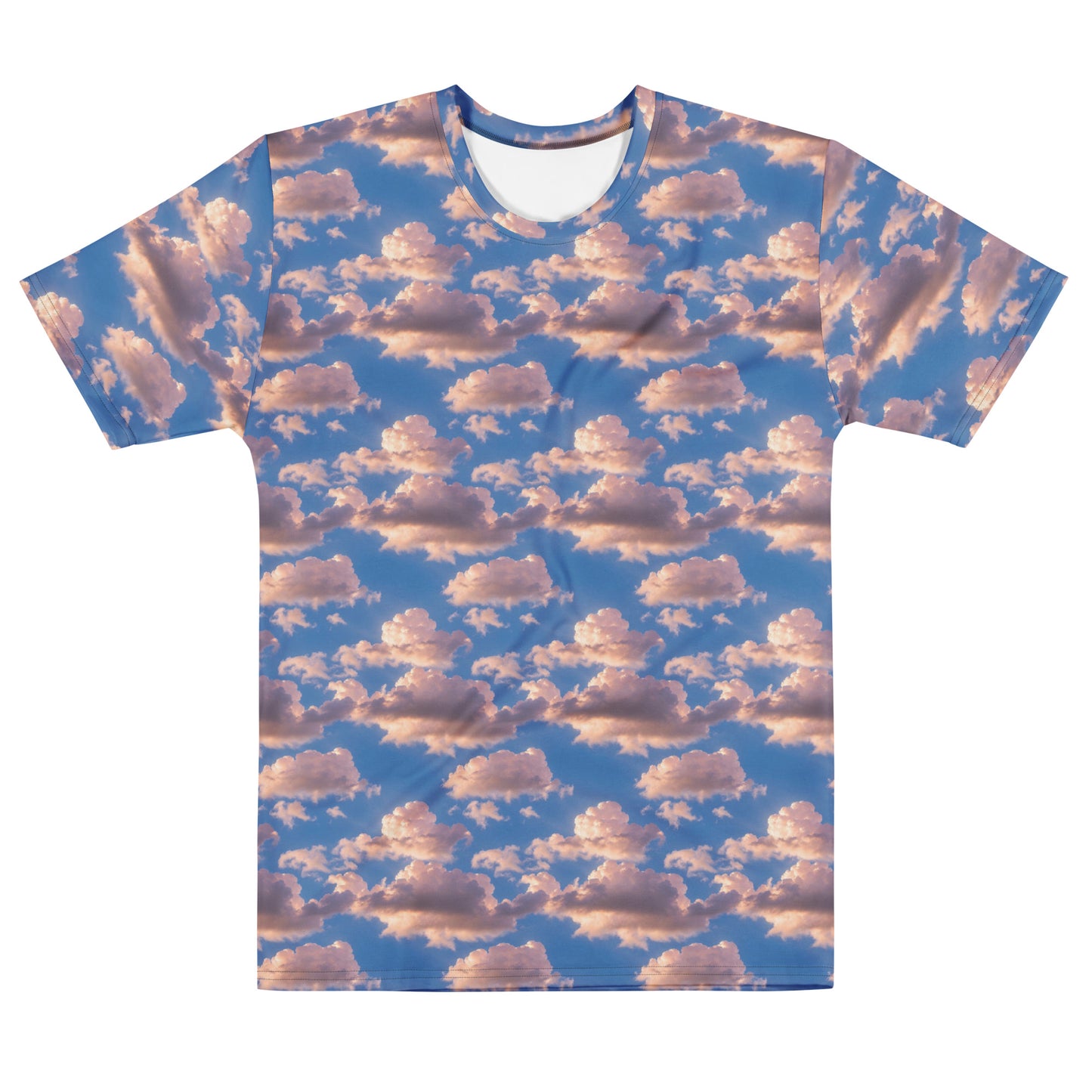 Men's Crew Neck T-Shirt - Cotton Candy Skies