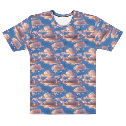 Men's Crew Neck T-Shirt - Cotton Candy Skies