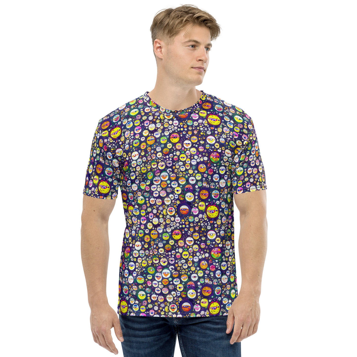 Men's Crew Neck T-Shirt - Whimsical Eyescape