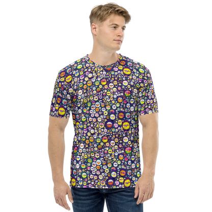 Men's Crew Neck T-Shirt - Whimsical Eyescape