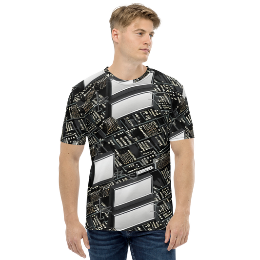 Men's Crew Neck T-Shirt - Electro Essence