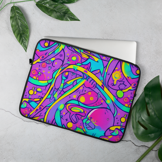 Laptop Sleeve - Neon Galaxy Whirl