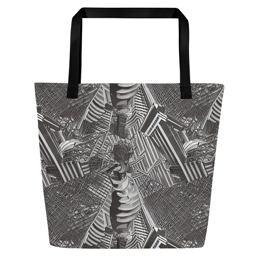 Large Tote Bag w/ Pocket - Piranesi's Web