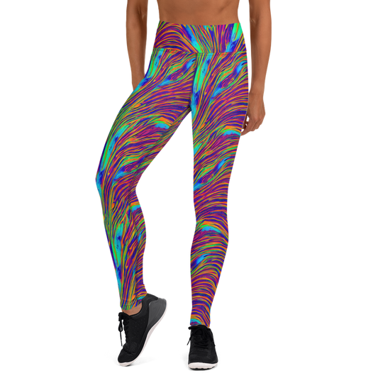 Yoga Leggings - Lux Waves