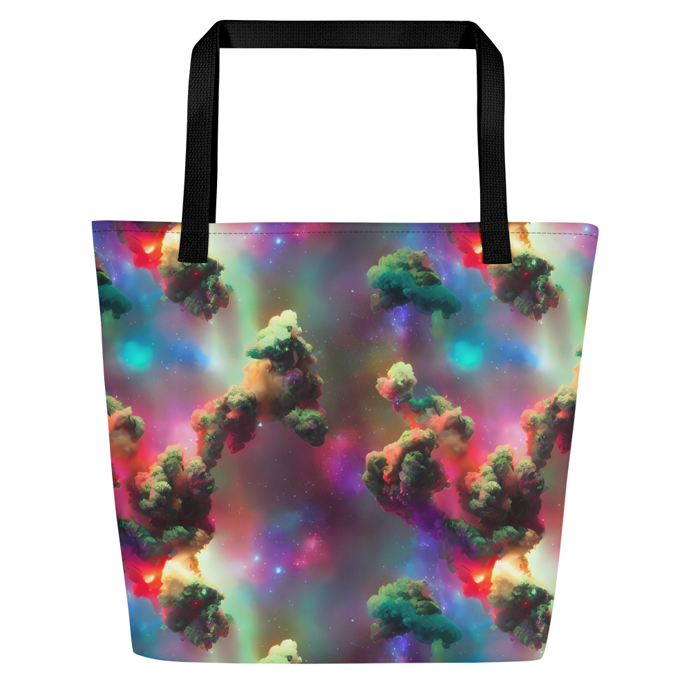 Large Tote Bag w/ Pocket - Nebula Dreams