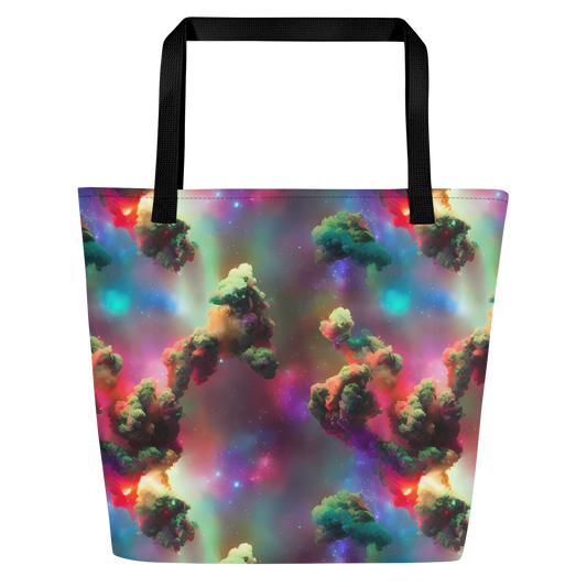 Large Tote Bag w/ Pocket - Nebula Dreams