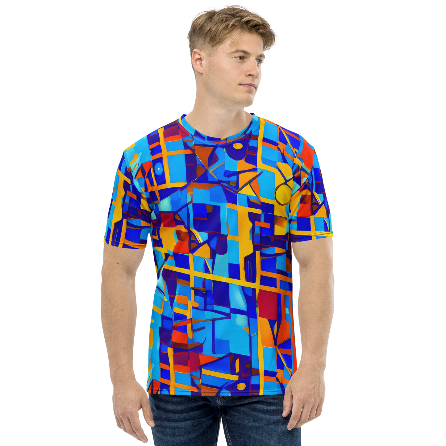 Men's Crew Neck T-Shirt - Radiant Labyrinth