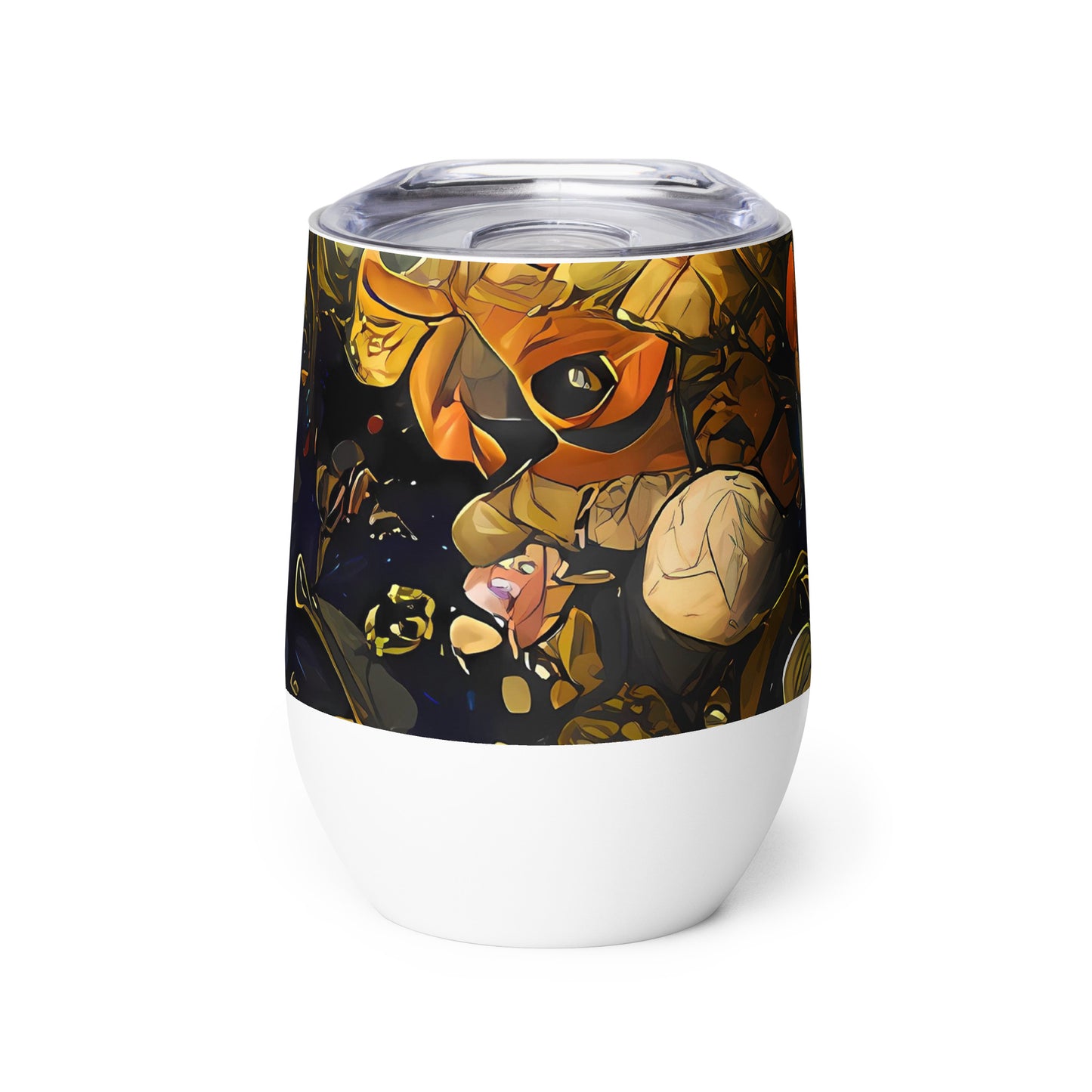 Wine Tumbler - Baroque Blossom