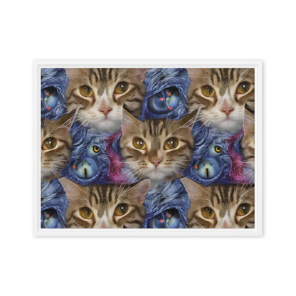 Framed Canvas (in) - Feline Fantasy