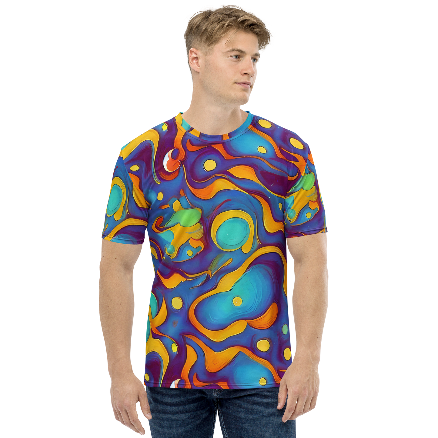 Men's Crew Neck T-Shirt - Pelton Swirl